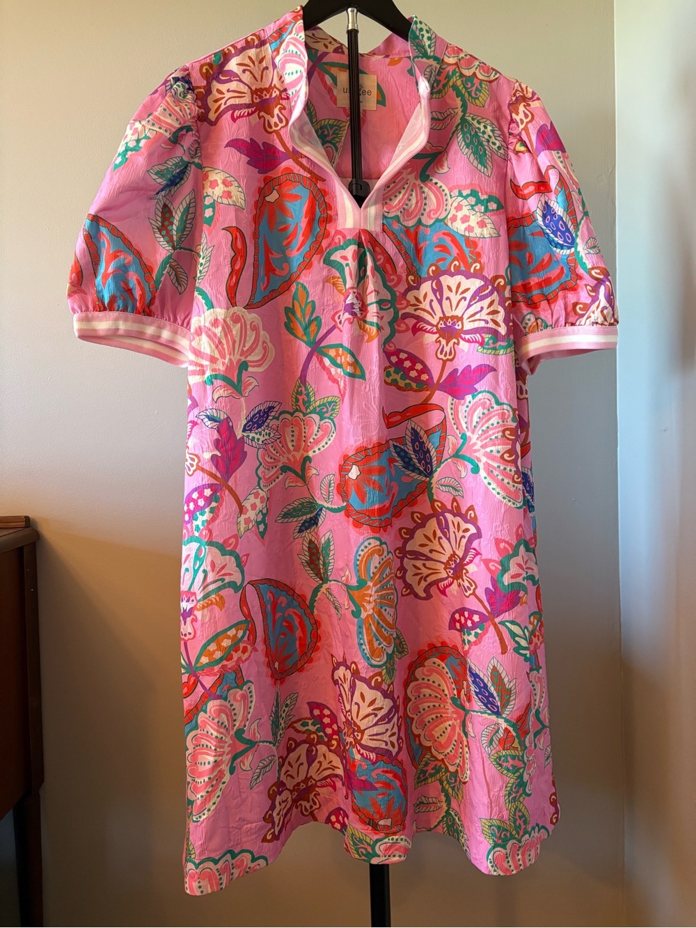 NWT Umgee Size 2X Jacquard Paisley Print Tunic Dress